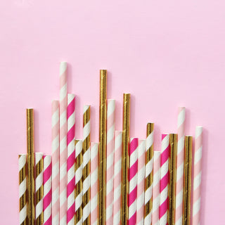 Flamingo Paper Straws - Mixed Pack