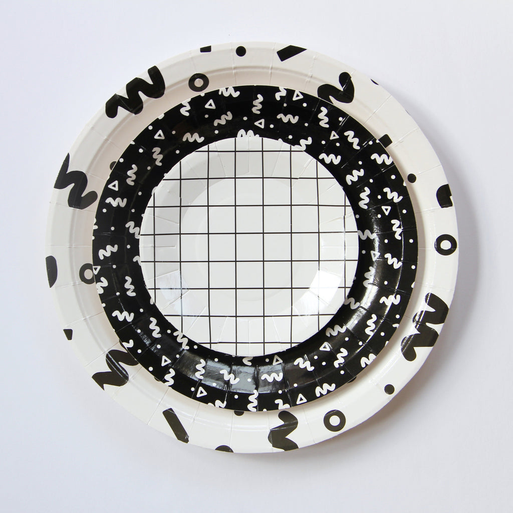 Grid 4.25" Mini Canape Plates