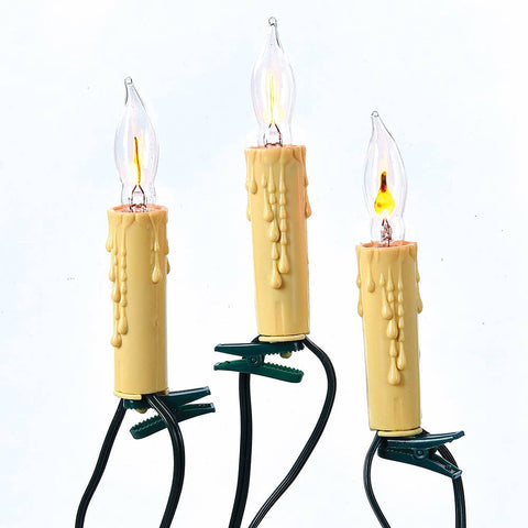 Vintage Style Flickering Candle Light Set