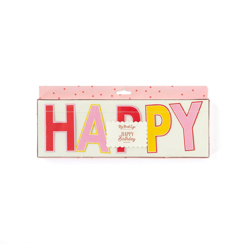 Pink Lemonade Birthday "Happy Birthday" Banner