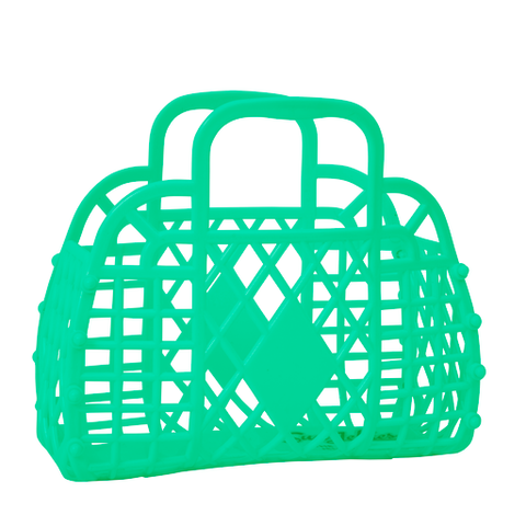 Jelly Retro Basket - Mini 6" Green