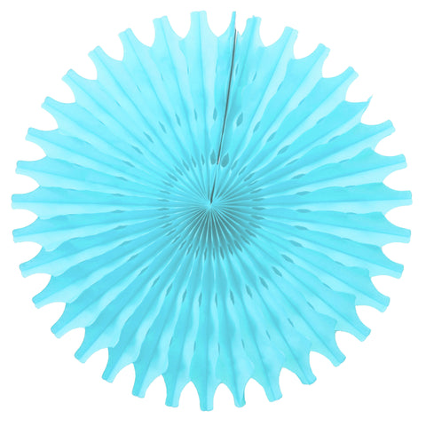 Light Blue Tissue Fan - Small