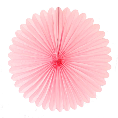 Pastel Pink Tissue Fan - Large