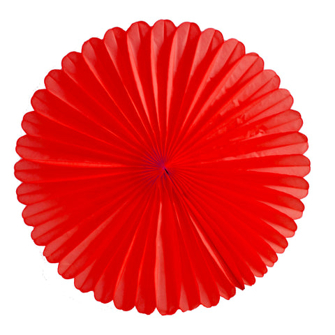 Red Tissue Fan - Large